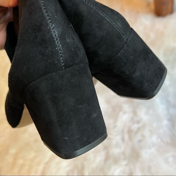 NEW Rebecca Minkoff Suede Lara Bow Boot Black bow detail - Picture 12 of 13